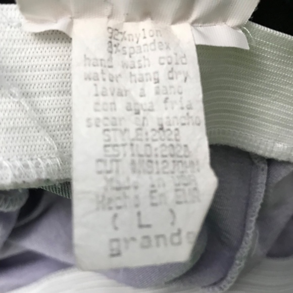 Vintage Green Box Floral Skirt XS/S Fit Light Purple - Picture 9 of 9